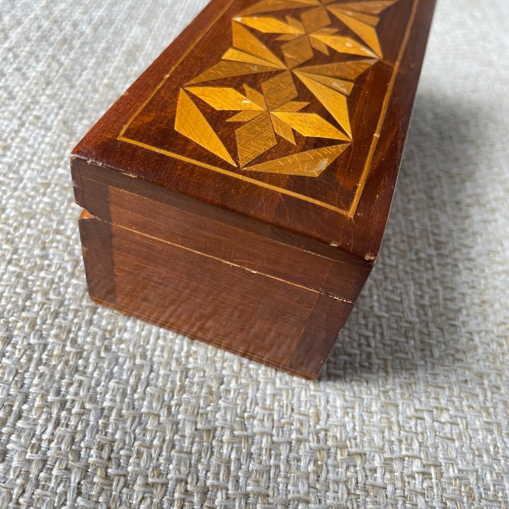 Soviet 1990s Box Wooden Box Inlaid Wood Box Histo… - image 4